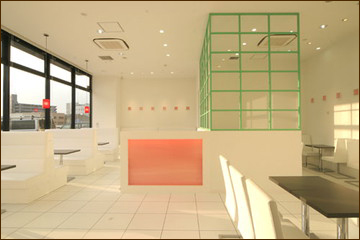 もちっとカフェ施工事例（現フィレオ博多）店舗デザイン